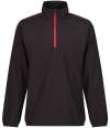 RG452 TRF691 Regatta Navigate Half Zip Fleece Black / Classic Red colour image